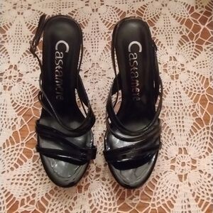 Castamere Elegant Black Strappy Heels